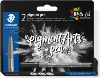 Stilolaps arti Staedtler Pigment Arts, majë 1 mm, paketë 2 copë, i zi