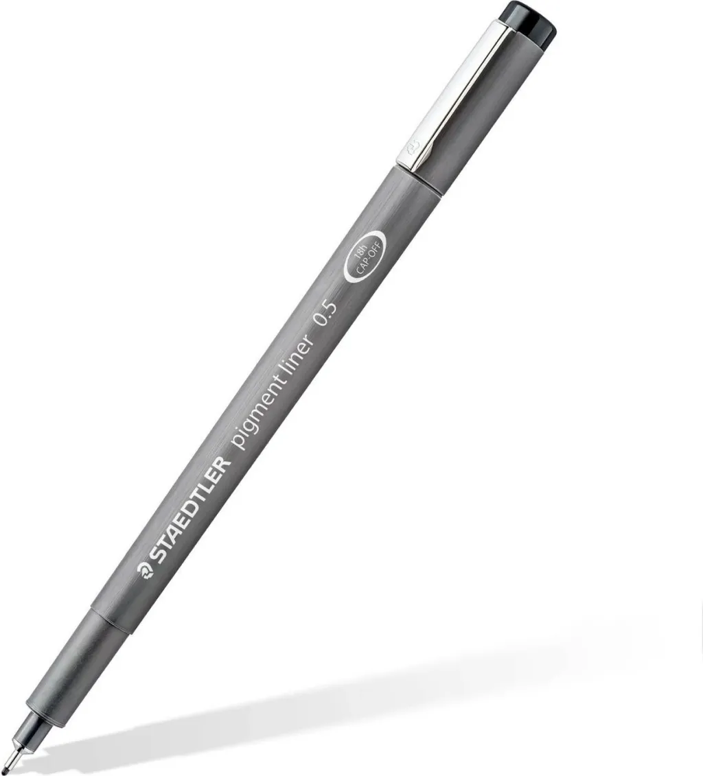 Stilolaps fin i përhershëm Staedtler Pigment Liner 308, majë e hollë, i kuq - 1