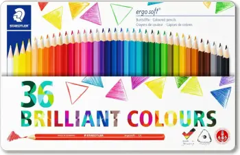 Set lapsash ngjyrash STAEDTLER ergosoft 157, 36 copa, multikolor