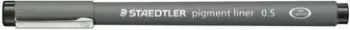 Set fineliner STAEDTLER pigment liner 308, 0.5mm, 10 copë, ngjyrë e zezë/gri