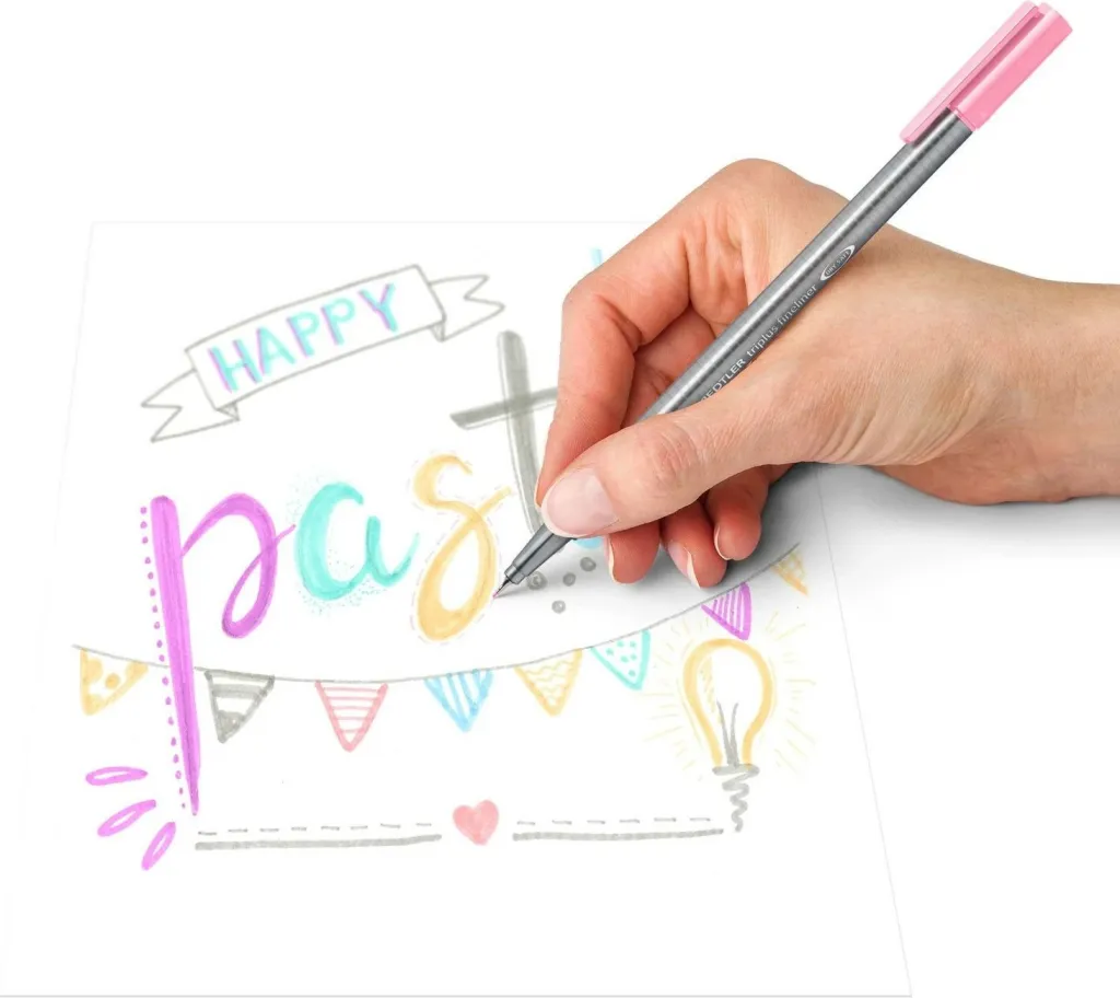 Set fineliner Staedtler Triplus Pastel, 6 ngjyra, në kuti - 3