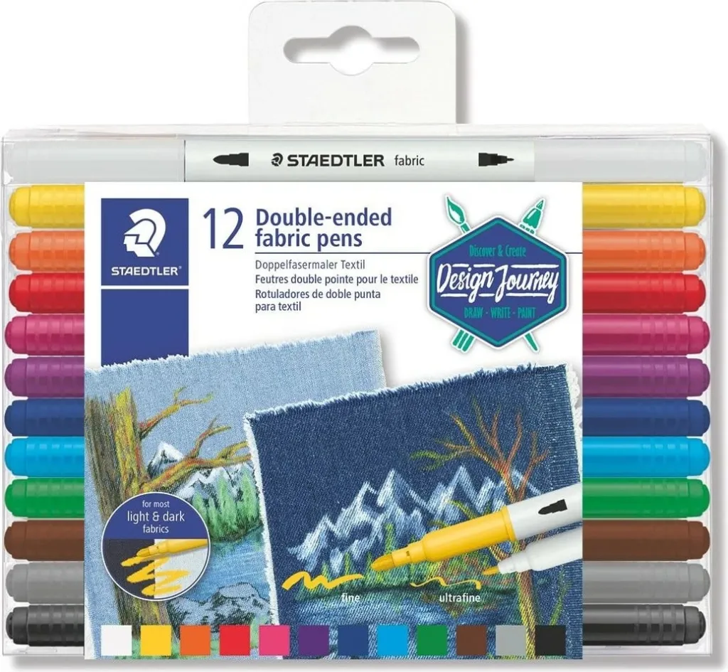 Set lapsash tekstili STAEDTLER 3190, 12 ngjyra, plastikë - 1