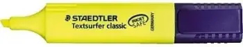 Marker STAEDTLER 364-1, verdhë, majë shpatule, 1 mm