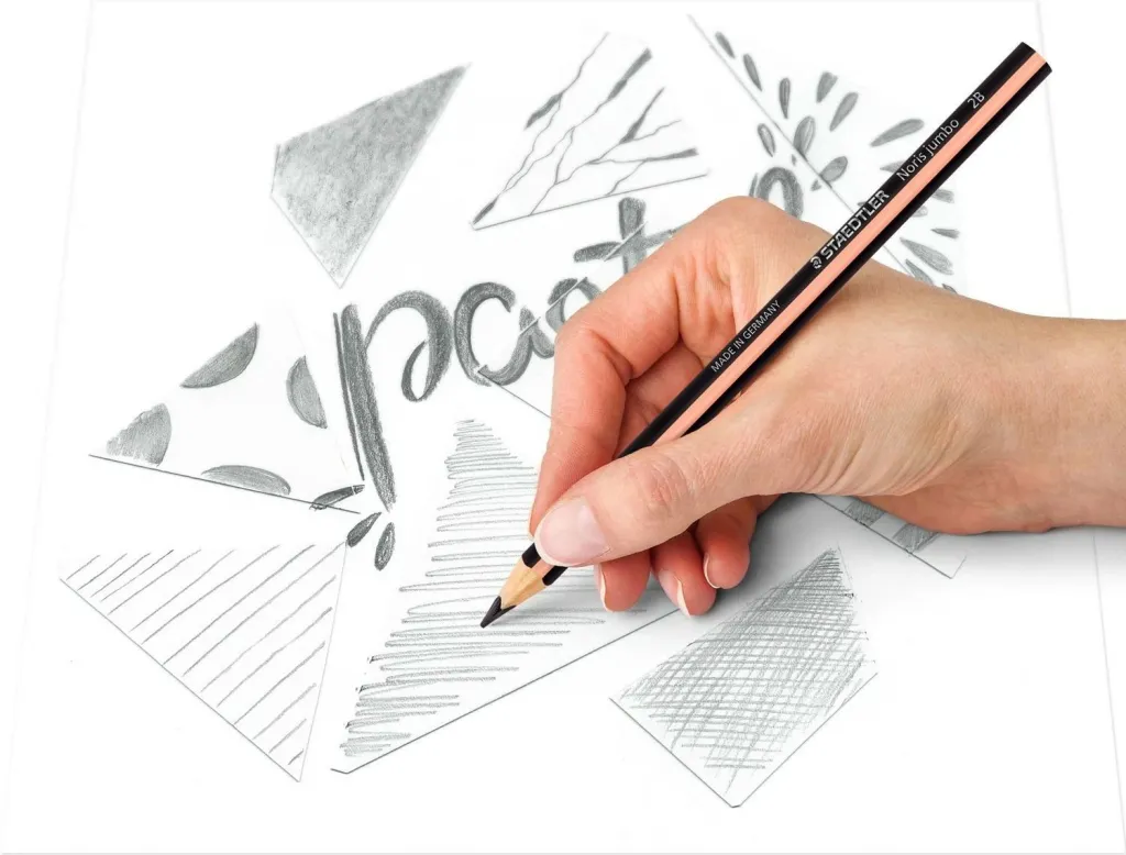 Set lapsa STAEDTLER 119, 2B, trekëndësh, multikolor, 2 copë - 4