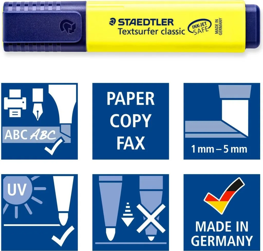 Marker shënues Staedtler Highlighter Textsurfer, 4 ngjyra - 5