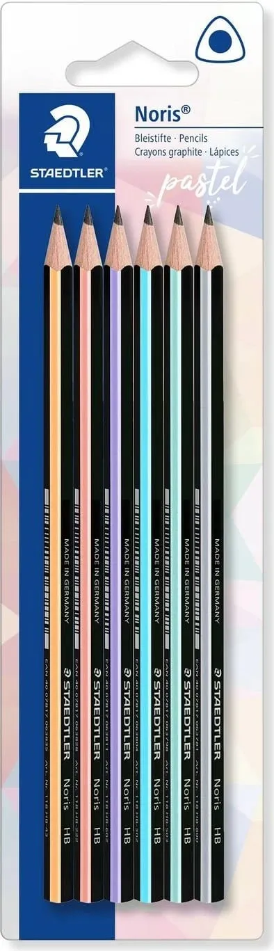 Set lapsash Staedtler PA HB, trekëndor, 6 copë, shumëngjyrësh - 1