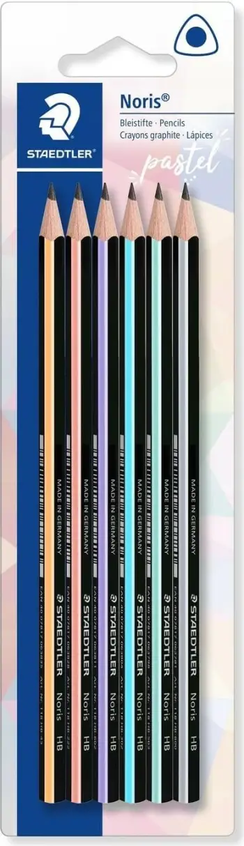 Set lapsash Staedtler PA HB, trekëndor, 6 copë, shumëngjyrësh