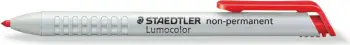 Marker STAEDTLER Lumocolor 768, brush tip, i kuq, i bardhë