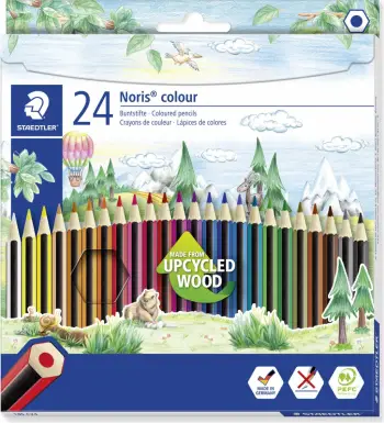 Lapsa me ngjyra Staedtler Noris Colour, set 24 copë