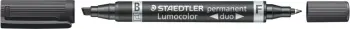 Marker permanent STAEDTLER 348 B, dy anësh, i zi, i bardhë