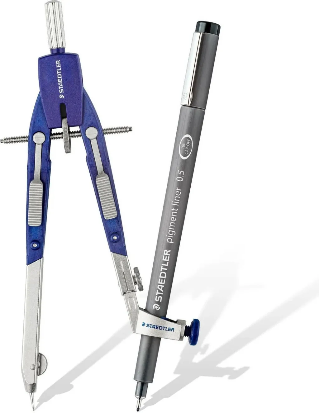 Kompas STAEDTLER Mars comfort 552, 170mm, kaltër/argjendtë - 6