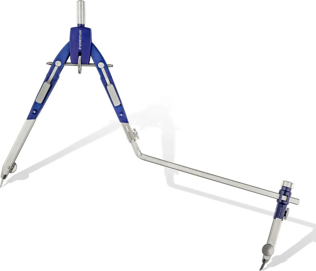 Kompas STAEDTLER Mars comfort 552, 170mm, kaltër/argjendtë - 7