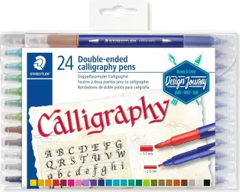 Set lapsash kalligrafie STAEDTLER 3005, 24 ngjyra, plastikë