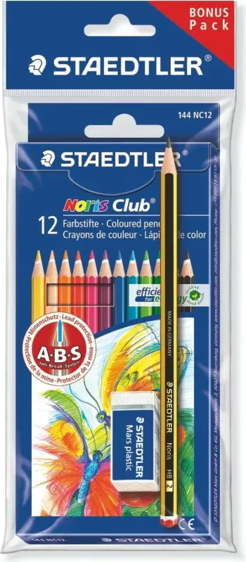 Set lapsa ngjyruese STAEDTLER Noris Club 144, 13 copë, ngjyra të përziera