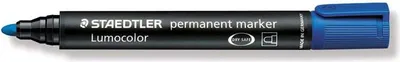 Marker permanent Staedtler Lumocolor S352-3, majë e rrumbullakët, blu - 1