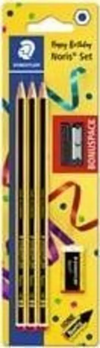 Set Staedtler Noris, lapsa + gomë + mprehëse, 5 copë