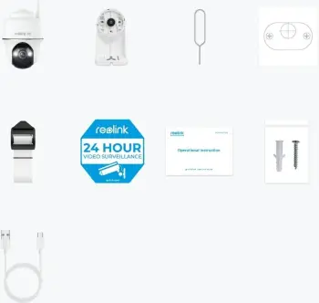 Kamerë IP Reolink Argus Series B440, 4K, Wi Fi, e bardhë