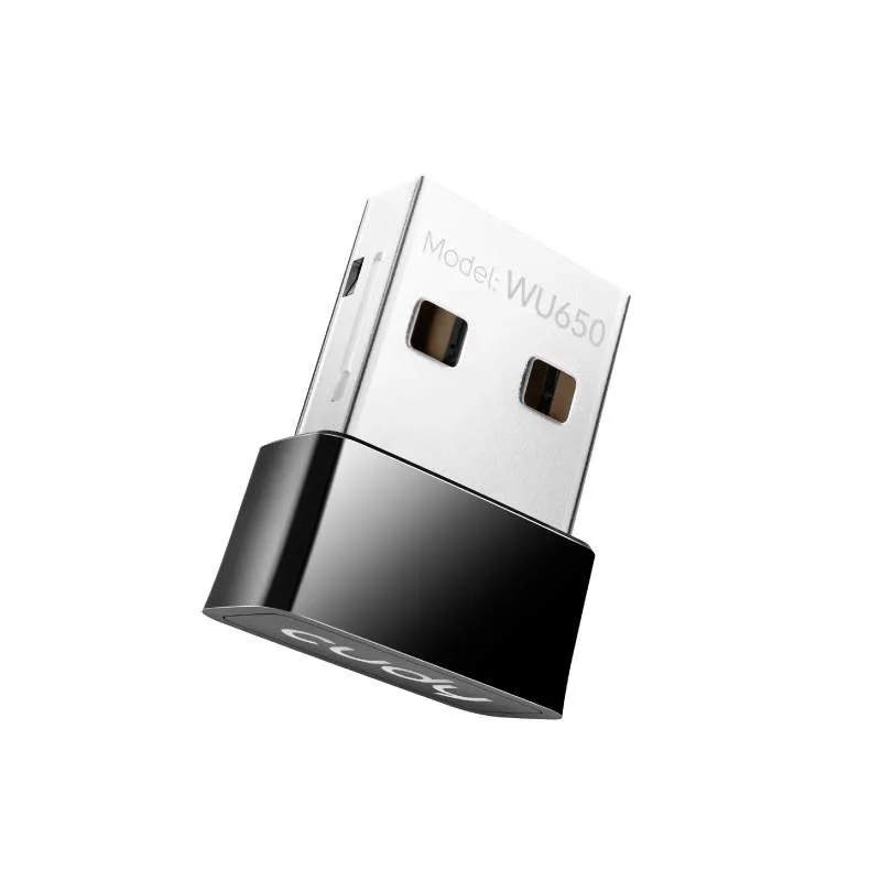 Përshtatës Wi-Fi Cudy WU650, Dual-Band, USB, i zi - 2