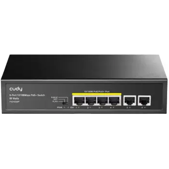 Switch Cudy FS1006P, Fast Ethernet, PoE, 6 porte, Metal
