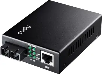 Konvertues rrjeti Cudy MC100GSA-20, 1000 Mbit/s, single-mode, i zi