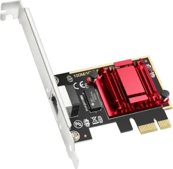 Kartë rrjeti PCI Express 2.5G, Other, portë Ethernet 10/100/1000/2500 Mbps, WoL, bracket standard/low-profile, e kuqe