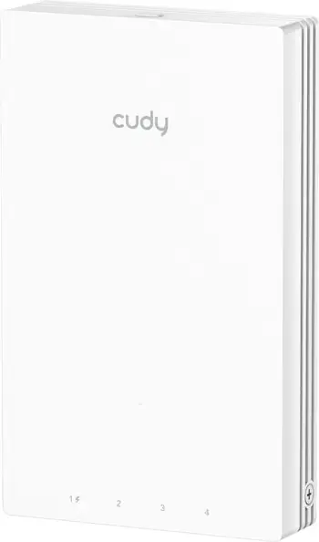 Access Point Wi-Fi 6 për mur Cudy AX3000 AP3000 Wall, i bardhë