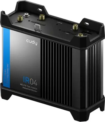 Kasë router CUDY IR04_EU, 4G LTE, Wi-Fi 4, Industriale, E zezë