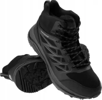 Këpucë trekking Hi-Tec Gewila Mid WP M 92800376983, të papërshkueshme nga uji, për meshkuj, të zeza