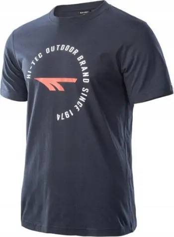 Bluzë burra Hi-tec Olen M, pambuk 100%, navy