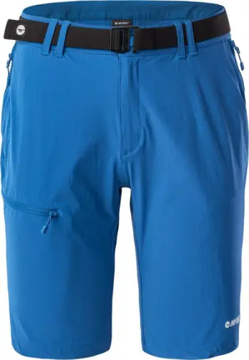 Shorts sportivë Hi-tec Palmiro 1/2 M, tharje e shpejtë, mbrojtje UV, gri