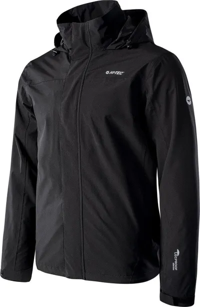 Xhaketë burra Hi-Tec Oscar, softshell, me kapuç, e zezë - 2