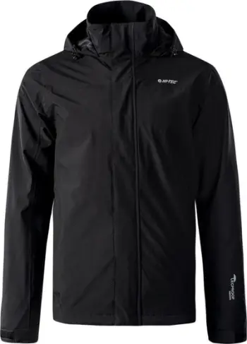 Xhaketë burra Hi-Tec Oscar, softshell, me kapuç, e zezë