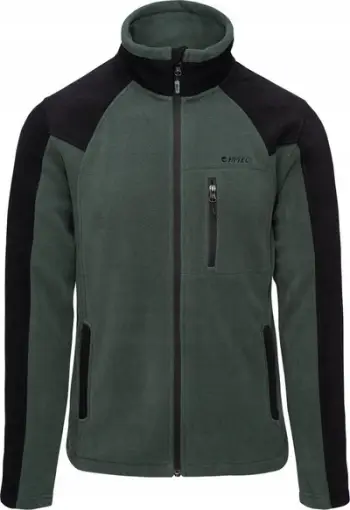 Bluzë polar Hi-Tec Monar M, xhup me zinxhir, poliester, blu