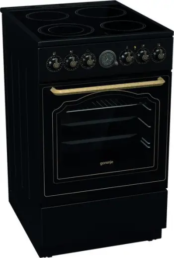 Shporet elektrik Gorenje GECS5B70CLB, 50cm, pllaka qeramike, i zi