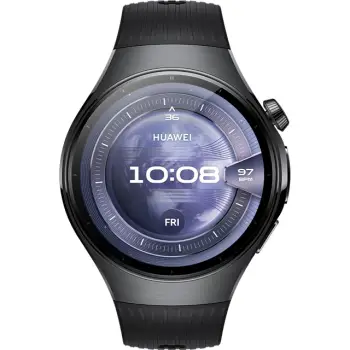 Orë e mençur Huawei Watch 5 (Rates-L19F) Black Fluoroelastomer Strap