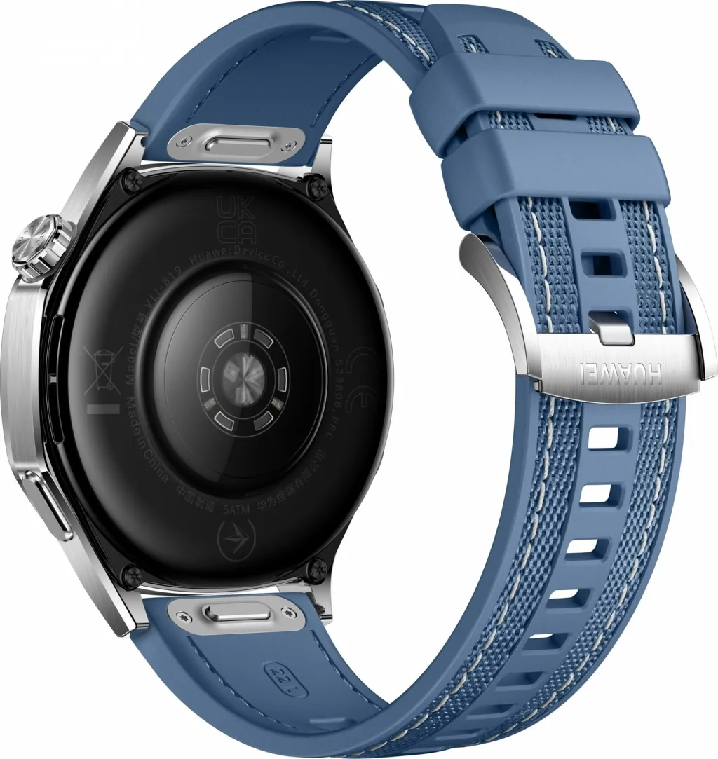 Ora e mençur Huawei Watch GT 5, 46mm, rrip tekstili, argjendtë e kaltër - 2