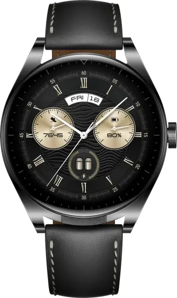 Smartwatch Huawei Watch Buds Saga-B19T, 1.43", 466x466, rrip lëkure, e zezë