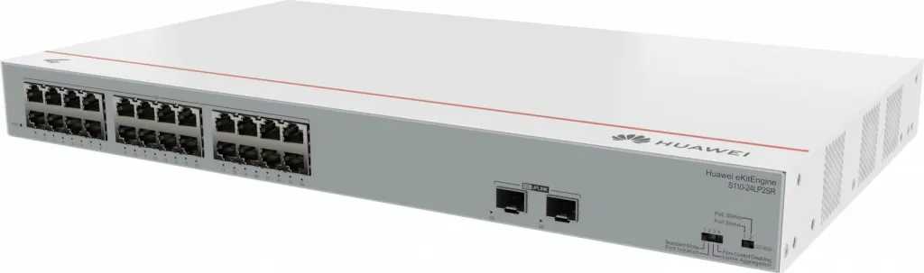 Switch Huawei eKit S110-24LP2SR, L2, Gigabit Ethernet, PoE, Rack 1U, Gri - 2