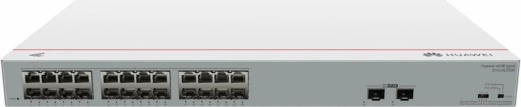 Switch Huawei eKit S110-24LP2SR, L2, Gigabit Ethernet, PoE, Rack 1U, Gri - 3