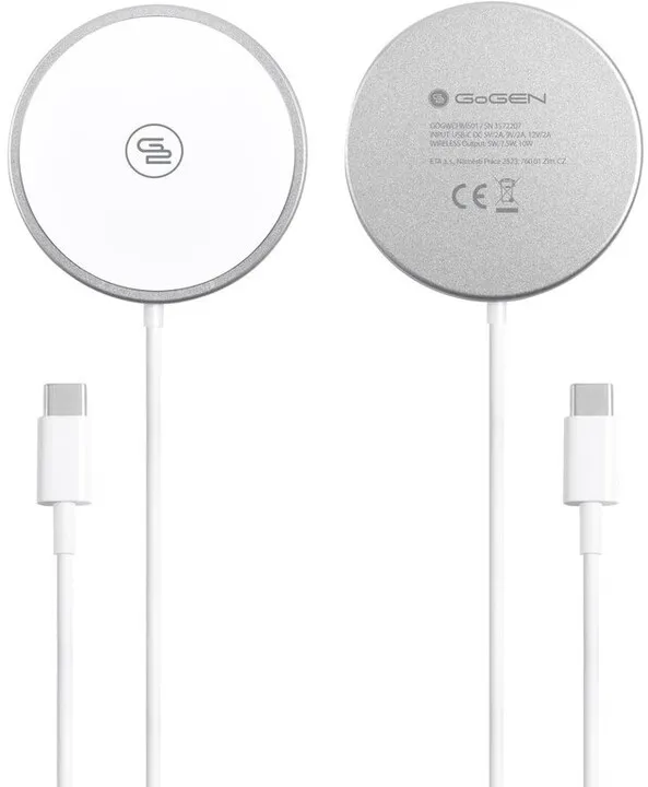 Karikues wireless GoGEN me MagSafe, i bardhë - 2