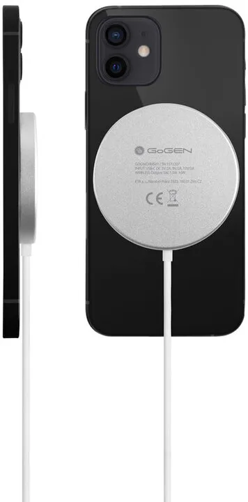 Karikues wireless GoGEN me MagSafe, i bardhë - 3