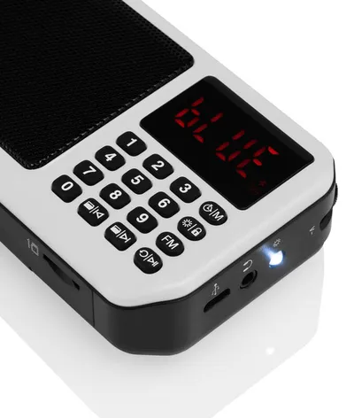 Radio Portative me Bluetooth, Micro SD, Lcd dhe FM Digjital GOGEN GOGFMP125BTW - 2