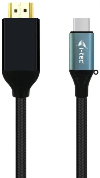 Kabllo e monitorit i-Tec USB-C në HDMI 4K / 60Hz, 1,5m, e zezë
