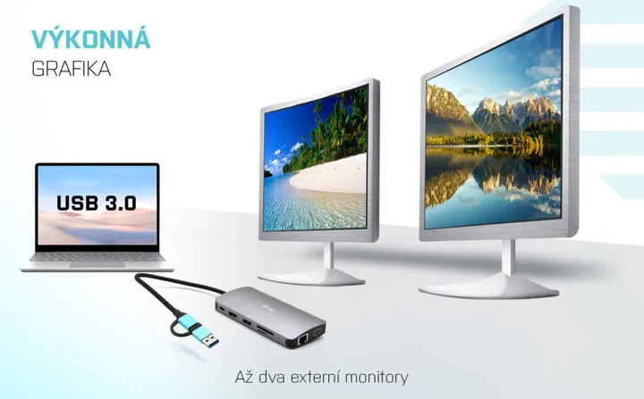 Stacion docking i-tec USB 3.0/USB-C/Thunderbolt 3, 3x Display, LAN, PD 100W - 6