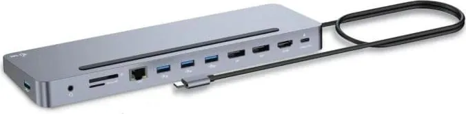 Docking Station i-tec USB-C Metal Ergonomic, 3x 4K Display, PD 100W - 1
