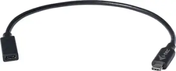 Kabllo USB I-TEC USB-C - USB-C, 0.3 m, e zezë