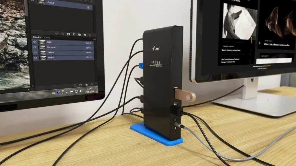 Stacion docking i-tec USB 3.0/USB-C Dual HDMI - 7