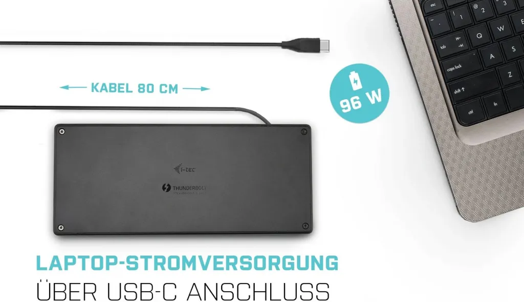 USB Hub i-tec, Thunderbolt, 96W - 4