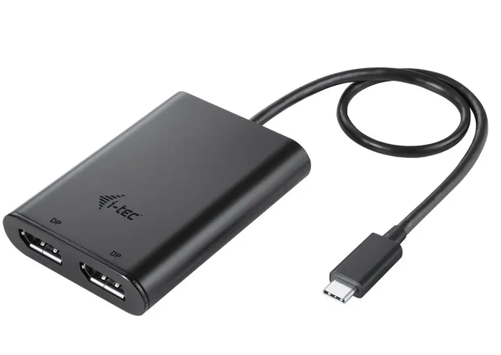 Konvertues i-tec USB-C Dual 4K/60Hz (single 8K/30Hz) DP Video Adapter - 1