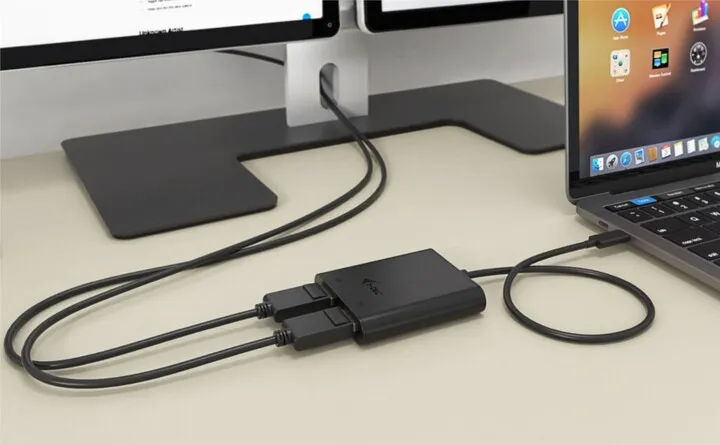 Konvertues i-tec USB-C Dual 4K/60Hz (single 8K/30Hz) DP Video Adapter - 6